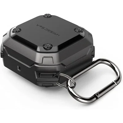 Vrs Design Galaxy Buds2 Pro / Buds 2 / Buds Pro / Buds live Case Active Fit-Metal Black